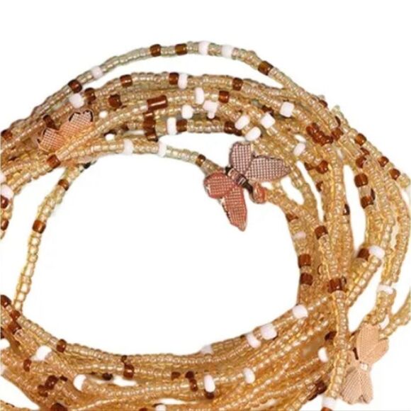 New butterfly beach set multiple uses as anklet, as braclet or necklace - Picture 5 of 10